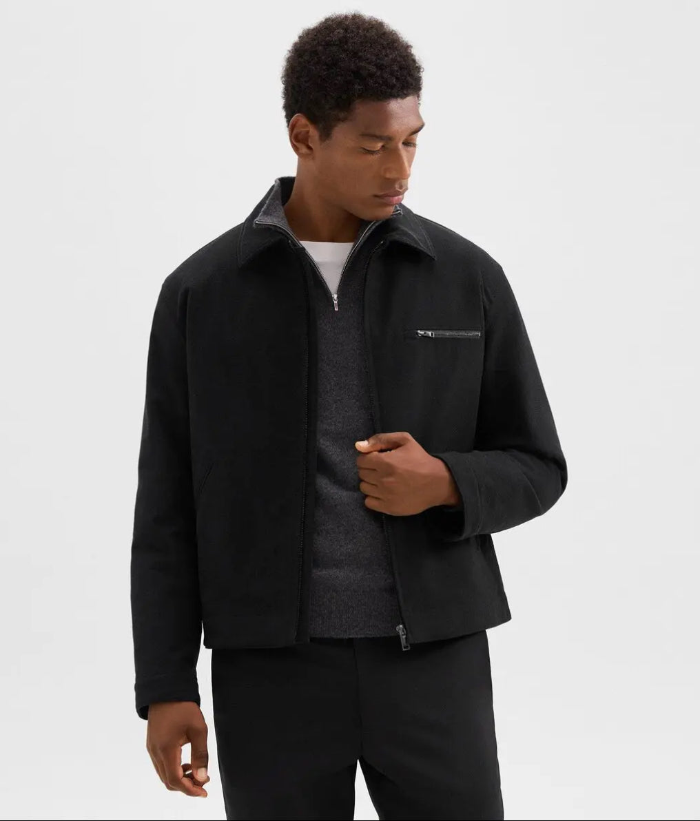 Theory Men's Workwear Jacket in Moleskin Twill