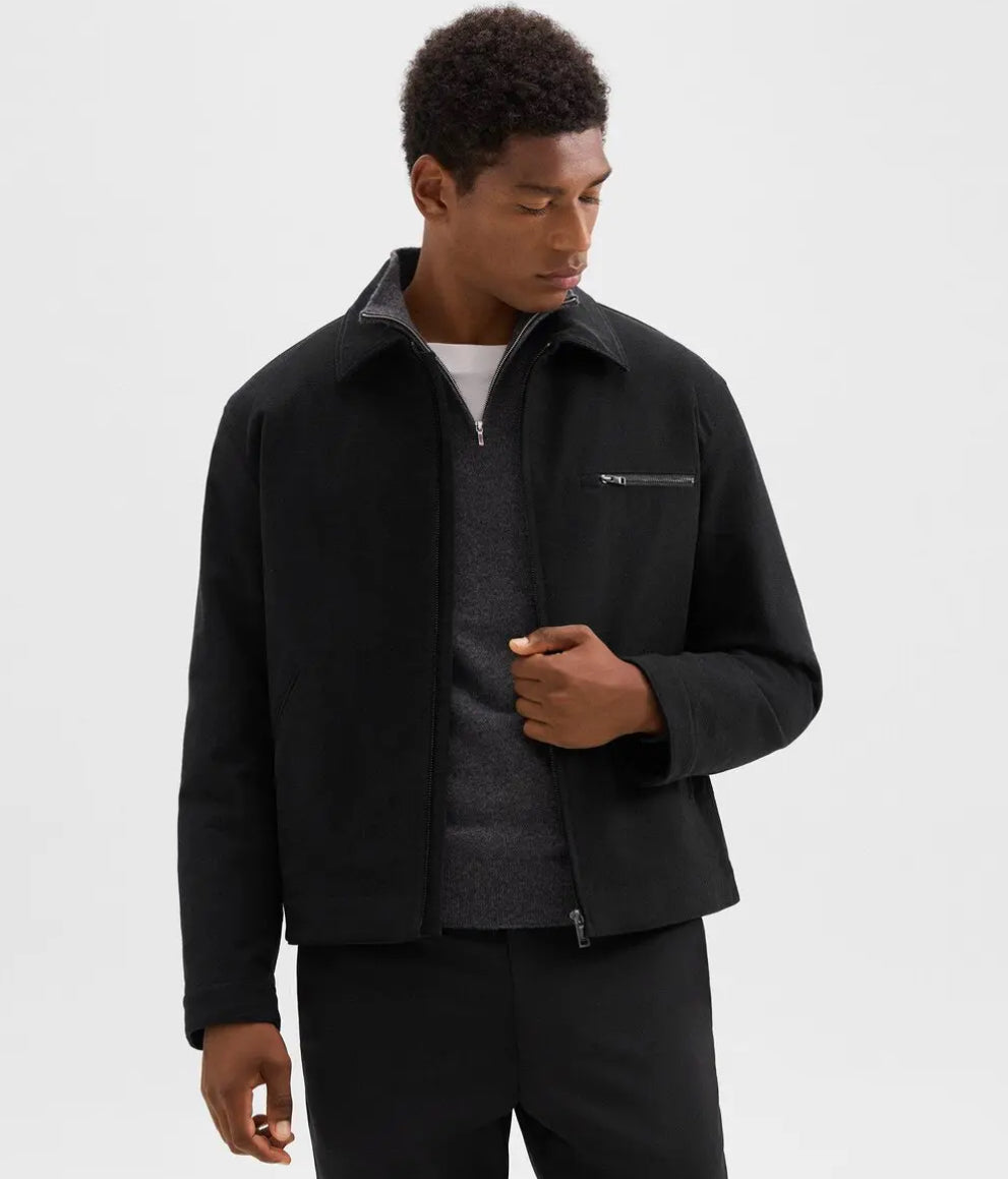 Theory Men's Workwear Jacket in Moleskin Twill