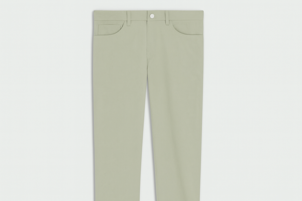 Clean flat lay pants without arrows