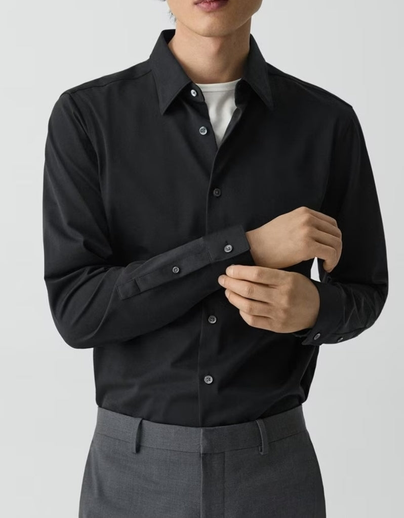 Theory Sylvain Shirt in Structure Knit